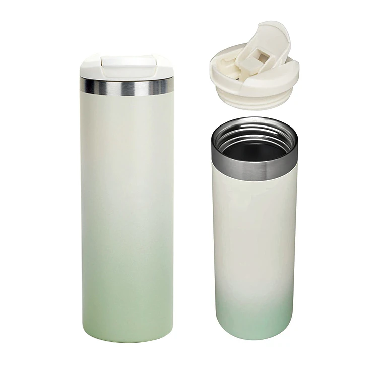Coffee Mug 500ml Stainless Steel Gradient With Lid